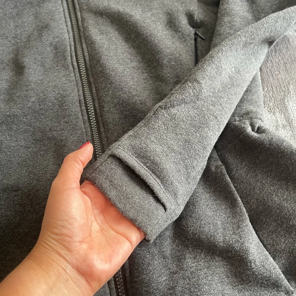 LULULEMON & Go Take Off Fleece Jacket Zip Up Gray Size  4 - Picture 13 of 14